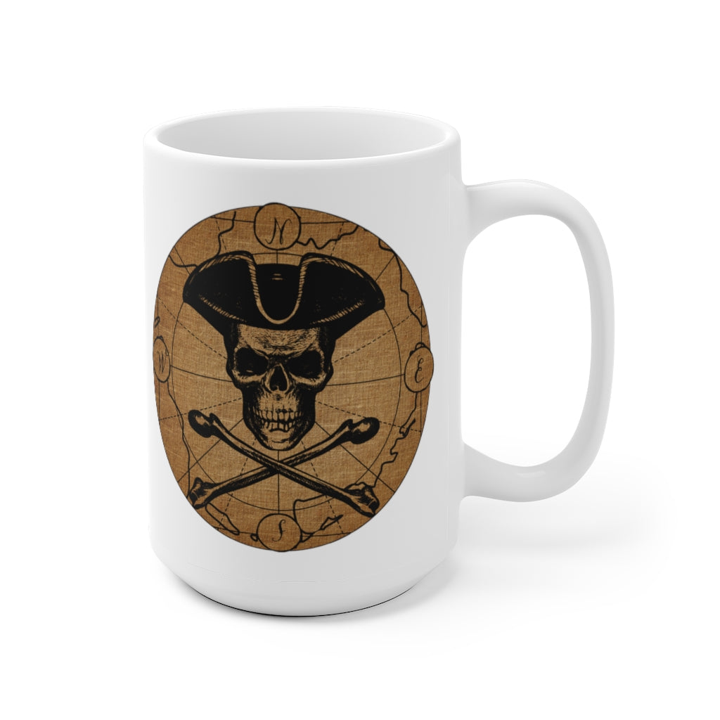 Pirate Skull and Crossbones Simple Modern Coffee Mug